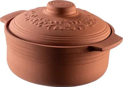 Produktbild von KADAX Auflaufformen 4L, Keramiktopf mit Deckel, Tonbräter, Oval, Dampfgarer aus natürlichen Materialien