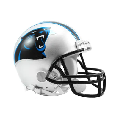 Produktbild von NFL Carolina Panthers Mini Helm VSR4 Riddell Footballhelm