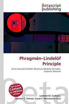 Produktbild von Phragmén-Lindelöf Principle