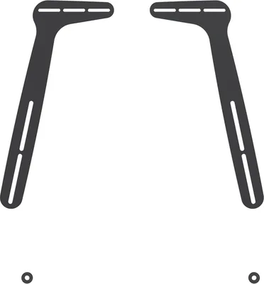 Image de PureMounts PM-Sound-A - Support universel pour barre de son / soundbar, compatible VESA jusqu'à 600x400, charge max. 15 kg, matériau acier 2,5 mm