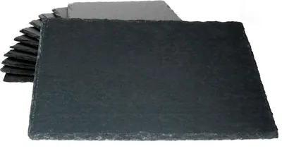 Produktbild von 12x Schieferplatten 20 x 30 cm Tisch-Set Untersetzer Servierplatte Naturschiefer