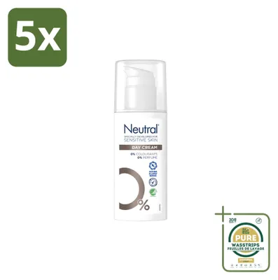 Produktbild von 5 x Neutral Tagescreme – parfumfrei – für sensible Haut – 50 ml - Vorratspackung - 5 Stücke