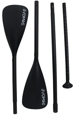 Produktbild von 24MOVE® Paddel Doppelpaddel 2in1 Stechpaddel für SUP Stand Up Board, Kajak, leicht aus Aluminium 230cm, verstellbar schwarz