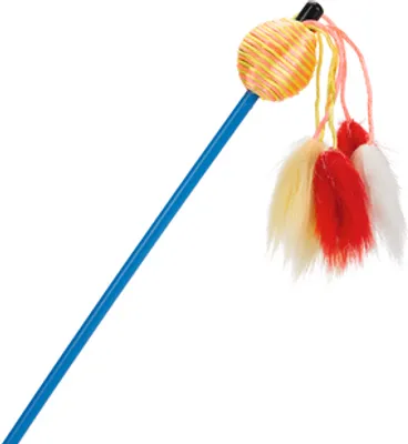 Produktbild von Beeztees Katzenangel+Rasselball - Katzenspielzeug - 60 cm