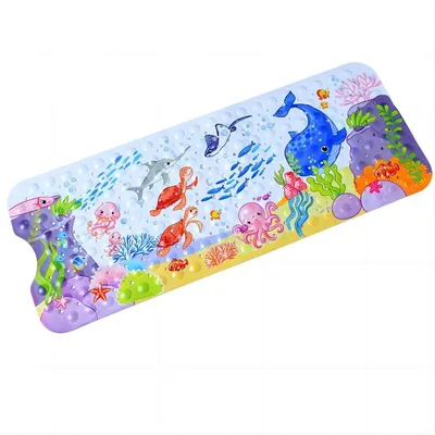Produktbild von Badematte Kinder Rutschfest Meerestier Cartoon 100 x 40 cm