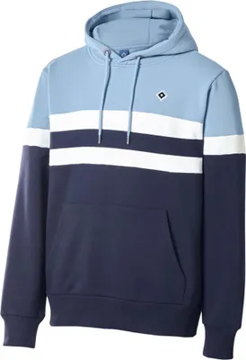 Produktbild von Hamburger SV Kapuzenpullover Algot, Offizieller Fanartikel, Blauer Hoodie mit Raute und Balken, Baumwoll-Polyester-Mix