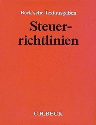 Obrázok produktu pre Steuerrichtlinien (ohne Fortsetzungsnotierung). Inkl. 146. Ergänzungslieferung