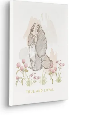 Produktbild von Komar Keilrahmenbild - Disney Lady and the Tramp True and Loyal - Größe: 30 x 40 cm