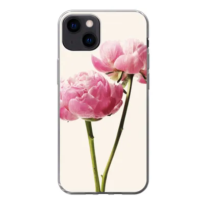 Produktbild von MuchoWow® Handyhülle Schutzhülle Hülle für iPhone 13 Blumen - Blüte - Rosa Silikon Softcase Handy Hülle - Karteninhaber