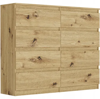 Obrázek produktu pro Komoda 120 cm 8 zásuvek skříňka FRAMIRE R-120-S8 artisan