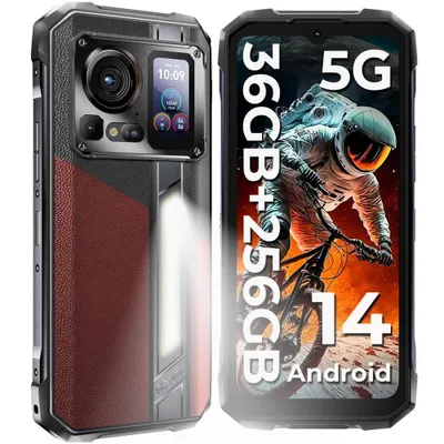 Image de HOTWAV Hyper 7 Pro 5G Téléphone Étanche IP68 36Go (16+20) RAM /256Go ROM 6,6" FHD+ 2,4K 120Hz 10800mAh 200MP Caméra Android Smartphone - Rouge
