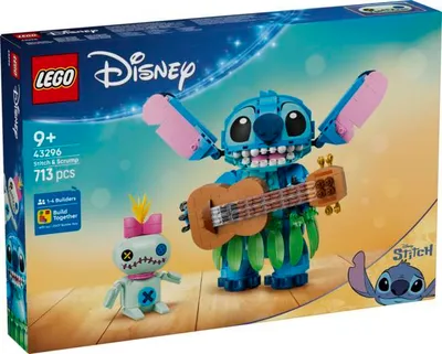 Zdjęcie produktu dla LEGO Disney Stitch i Strupka, Zestaw do budowania, 9 lat(a), Plastik, 713 szt., 828 g