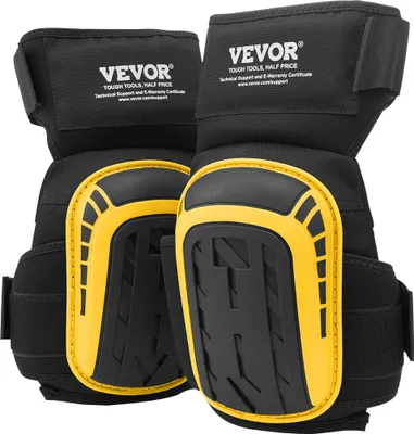 Produktbild von VEVOR Knieschoner 30 x 20 x 7 cm, Fliesenschaum-Gel-Knieschoner für Gartenarbeit, Bodenbeläge, Dachdeckerarbeiten und Reinigung, Gelb und Schwarz
