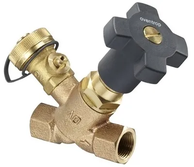 Produktbild von Oventrop Schrägsitzventil Rotguss, mit PTFE-Dichtung und Entleerung DN 20