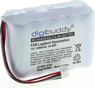 Produktbild von digibuddy Akku kompatibel zu Logitech Squeezebox NiMH