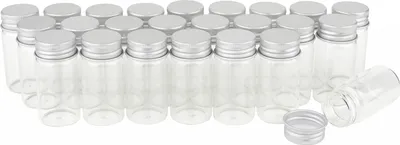 Produktbild von VBS XXL Gläschen mit Schraubverschluss, ca. 25 ml, 24 Stück