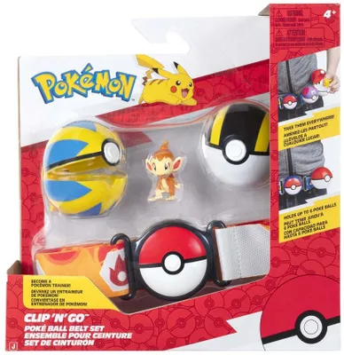 Produktbild von Jazwares Pokémon Clip 'N' Go Gürtelset Chimchar Quick Ball Spielspaß