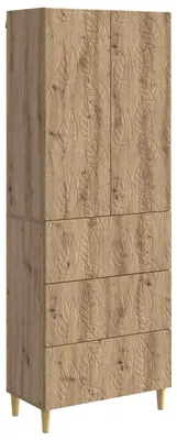 Image de Ensemble de 2 armoires vidaXL, chêne Artisan, 66 x 34,5 x 90 cm, bois d'ingénierie