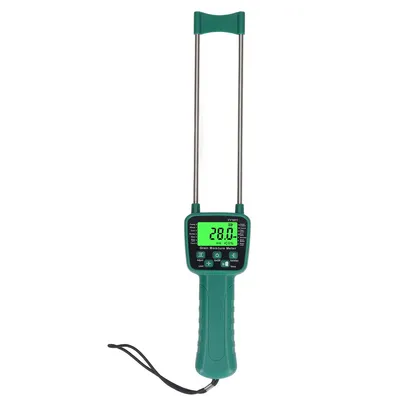 Produktbild von Heu Feuchtigkeitsmesser mit LCD & Sprachübertragung – Präzises Feuchtigkeitsmessgerät für Getreide, Mais, Sojabohnen & Futter, Nadel-Sensor, tragbar