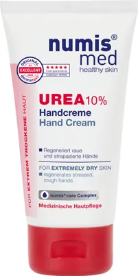Produktbild von numis med Handcreme mit 10% Urea - Hautberuhigende Hand Creme für sehr trockene & strapazierte Hände 1x 75 ml