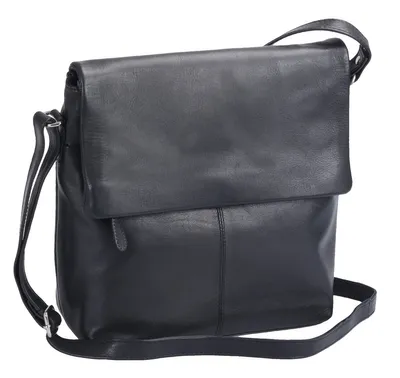 Produktbild von Handtasche Leder weich Damentasche LOUANA, schwarz