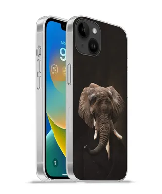 Produktbild von MuchoWow® Handyhülle Schutzhülle Hülle für Apple iPhone 14 Plus - Soft case Elefant - Tiere - Kunst Silikon Softcase Handy Hülle - Abbildung