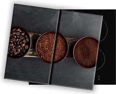 Zdjęcie produktu dla Szklana Deska Na Kuchenkę 2X30X52 070C Trzy Kawy