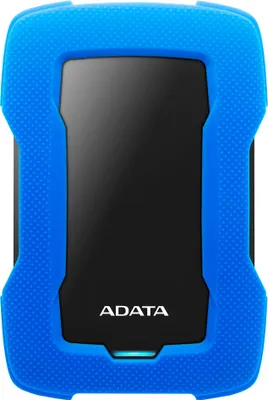 Image de Disque Dur Externe ADATA Durable HD330 2TB, Capteur de Choc, 2,5", USB 3.2, Bleu