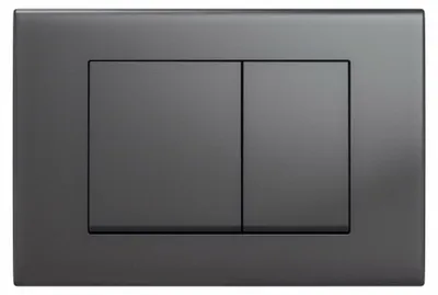 Produktbild von Drückerplatte Gunmetal Kompatibel zu Geberit Duofix Sigma / Delta 2 Mengenspülung