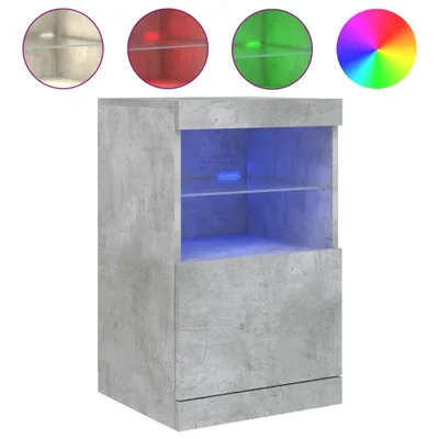 Produktbild von Sideboard mit LED-Leuchten Betongrau 41x37x67 cm