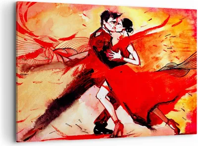 Produktbild von Bild auf Leinwand - Leinwandbild - tanzen sie - 100x70cm - Wand Bild - Wanddeko - Wandbilder - Leinwanddruck - Bilder - Kunstdruck - Wanddekoration - Leinwand bilder - Wandkunst - AA100x70-3731