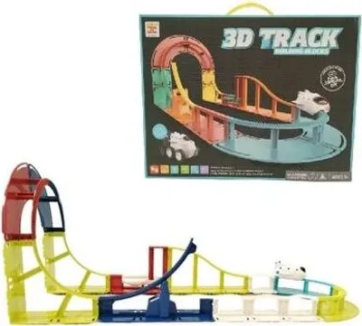 Immagine prodotto di Bavytoy Montagne russe elettriche 3D colorate 31 pz.