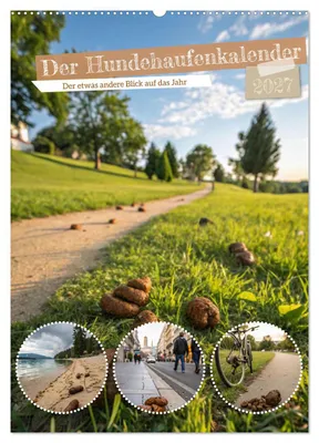 Produktbild von Der Hundehaufenkalender (Wandkalender 2027 DIN A2 hoch), CALVENDO Monatskalender