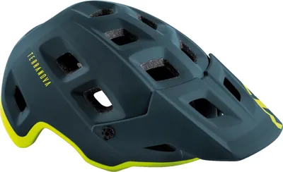 Produktbild von MET Fahrradhelm Terranova , Blau Lime, S