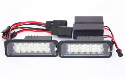 Zdjęcie produktu dla pasuje do VW Golf 4/5/6/7 Polo EOS, Polo 6R, Phaeton Oświetlenie tablicy rejestracyjnej LED Oświetlenie tablicy rejestracyjnej GTI