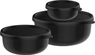 Obrázok produktu pre MEPAL 106298041100 MEPAL Frischhaltedosen-Set Lumina 2.0 schwarz 0,25/0,75/1,5 l, 1 Set
