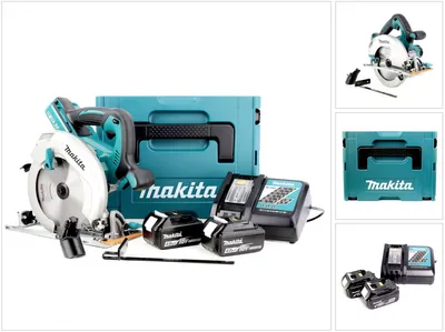 Obrázek produktu pro Makita DHS 710 RMJ akumulátorová ruční okružní pila 36 V 190 mm + 2x akumulátor 4,0 Ah + rychlonabíječka + Makpac