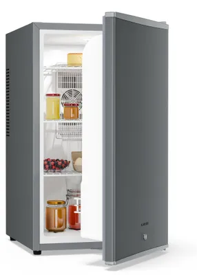 Obrázok produktu pre Klarstein Chladnička, mini chladnička so sklenenými dverami, 68 l, mini chladnička na nápoje, občerstvenie a kozmetiku, malá a tichá chladnička, nastaviteľné police, malá chladnička na prípravky pre starostlivosť o pleť