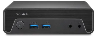 Produktbild von Shuttle Nano PC NE1010XA, Intel N 100, 8GB DDR4, 250GB M.2, 1x HDMI, 1x DP, 6x USB, 1x LAN, VESA, lüfterlos, 24/7 Dauerbetrieb, Intel® N, N100, 8 GB, DDR4-SDRAM, 250 GB, SSD