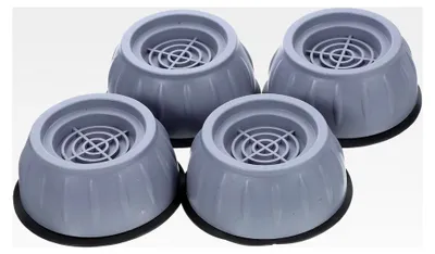 Produktbild von 4 Stück Gummi Waschmaschinenfüße Antivibrationspads für Waschmaschine und Trockner rutschfeste Stabilisierungsmatten Kratzschutz Geräuschdämpfung
