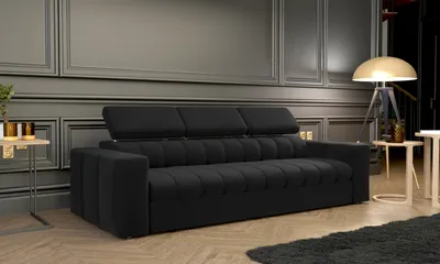 Produktbild von FurMeb24 SOFA KENNO III 230 x 90 cm SCHWARZ - mit schlaffunktion