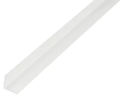 Image de Alberts 479206 Cornière, plastique, blanc, 1000 x 10 x 10 mm