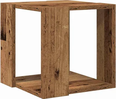 Produktbild von vidaXL Couchtisch Altholz 32 x 32 x 30 cm Holzwerkstoff