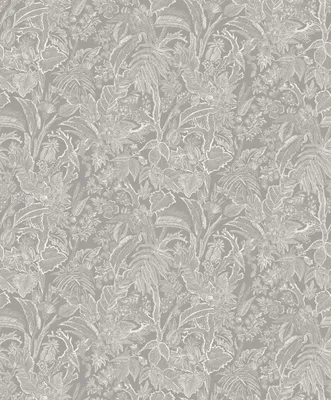 Zdjęcie produktu dla Khroma by Masureel Tapeta kwiaty szarym - 630980 - 53 cm x 10.05 m