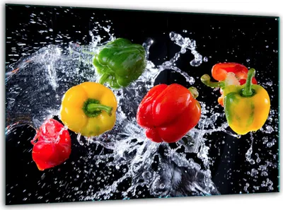 Produktbild von Glas Herdabdeckplatten Schneidebrett Universal 30x22cm Pfeffer