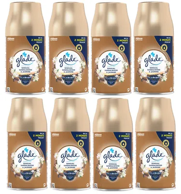 Produktbild von Glade Automatic Spray Nachfüller Sensual Sandalwood & Jasmine, 8 x 269 ml