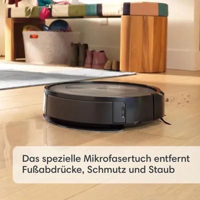Produktbild von iRobot Roomba Combo j5, Staubbeutel, Schwarz, Rund, Staubbeutel, 0,4 l, Ladend, Purification
