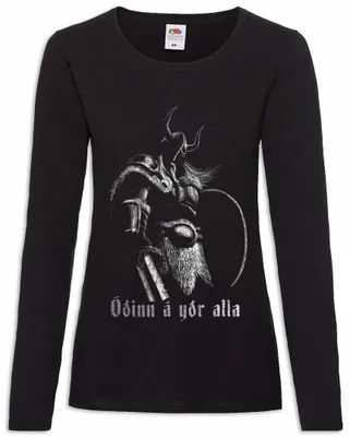 Produktbild von Urban Backwoods Viking Battlecry, Damen Langarmshirt, Farbe: Schwarz, Größe: 2XL