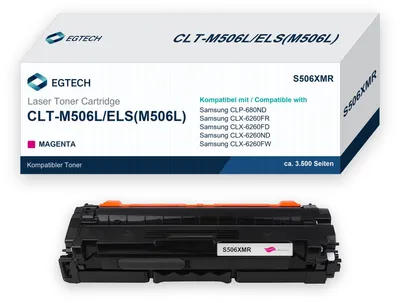 Produktbild von Toner kompatibel mit Samsung CLT-M506L Magenta CLP-680ND CLX-6260FR CLX-6260FD