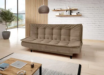 Produktbild von Gepolstertes Dreisitzer-Sofa ULJANA – hellbraun